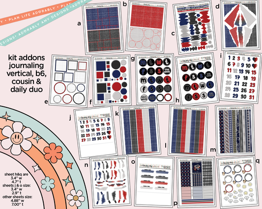 The Christmas Train Weekly Kit Addons - All Sizes - Strips, Smears and More!