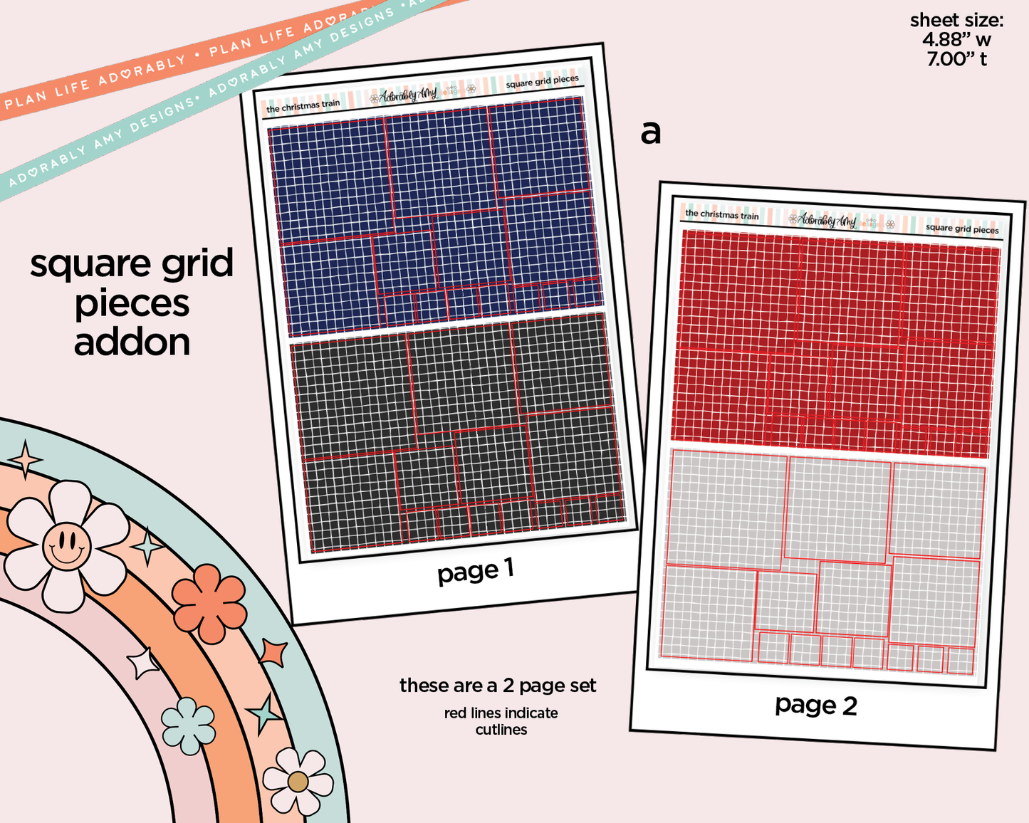 The Christmas Train Weekly Kit Addons - All Sizes - Strips, Smears and More!