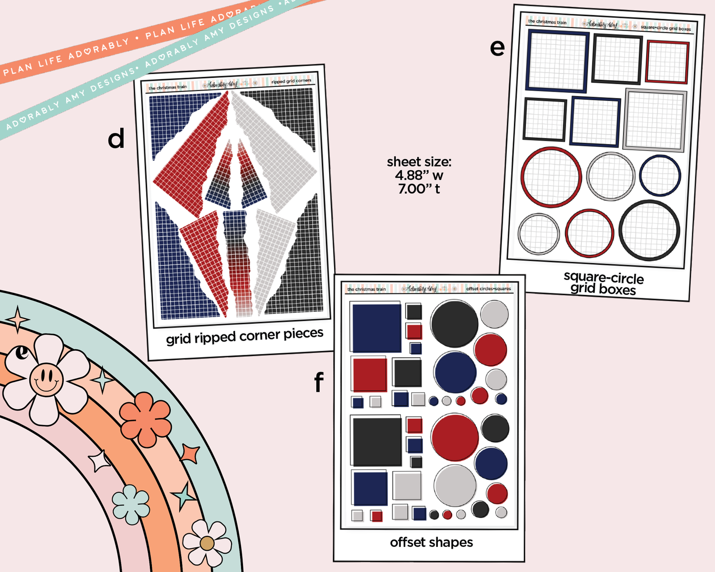The Christmas Train Weekly Kit Addons - All Sizes - Strips, Smears and More!