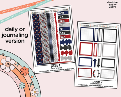 Journaling and Daily Planning The Christmas Train Planner Sticker Kit