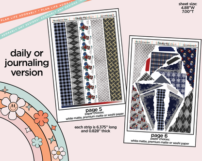 Journaling and Daily Planning The Christmas Train Planner Sticker Kit