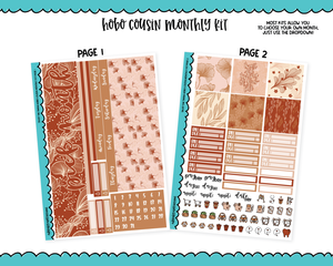 Hobonichi Cousin Monthly Pick Your Month Trust the Timing Planner Sticker Kit for Hobo Cousin or Similar Planners