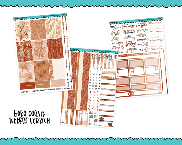 Hobonichi Cousin Weekly Trust the Timing Themed Planner Sticker Kit for Hobo Cousin or Similar Planners