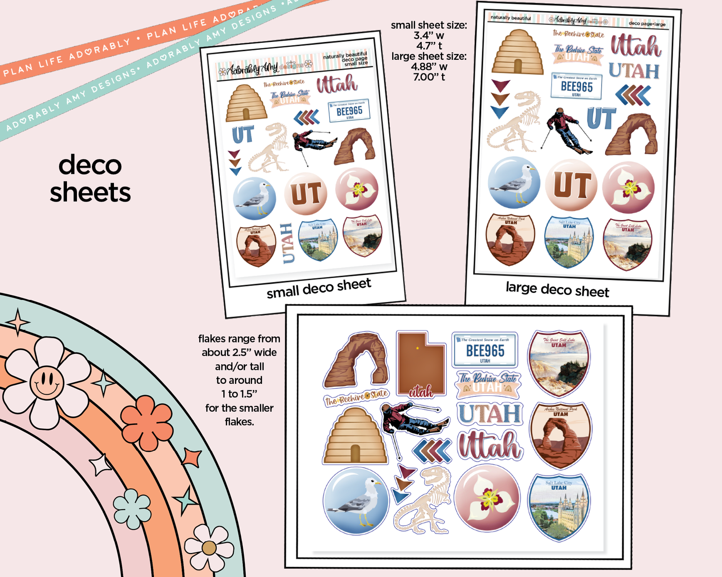Utah is Naturally Beautiful Weekly Kit Deco Pages - All Sizes
