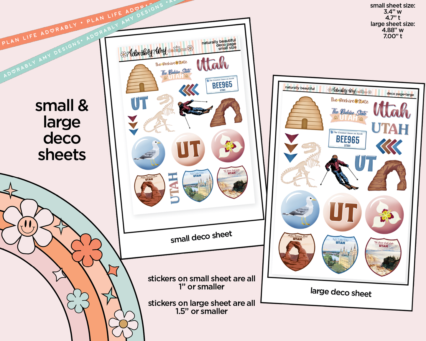 Utah is Naturally Beautiful Weekly Kit Deco Pages - All Sizes