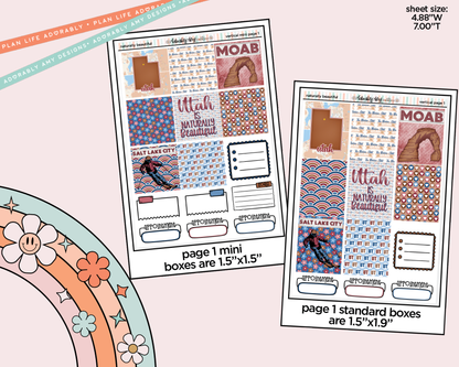 Vertical Utah is Naturally Beautiful Kit for Vertical Standard Size Planners or Insert