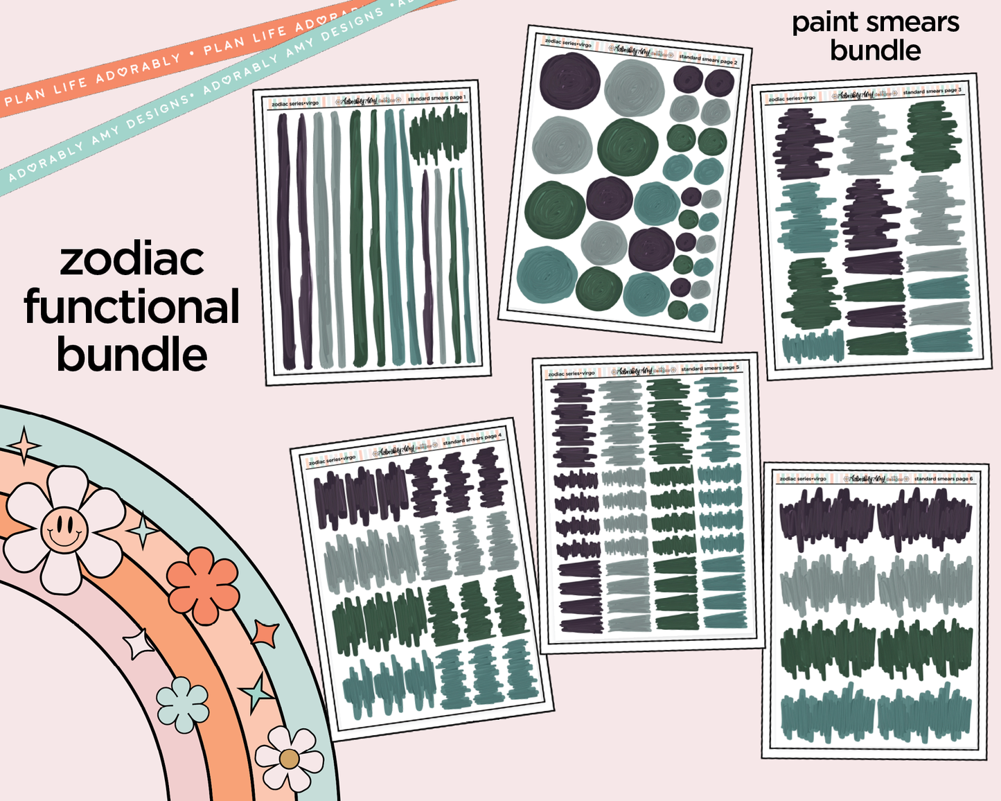 Zodiac Series - Virgo Limited Edition Paint Smears Bundle