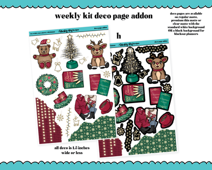 We Wish You a Merry Christmas Themed Weekly Kit Addons - All Sizes - Deco, Smears and More!