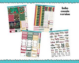Hobonichi Cousin Weekly We Wish You a Merry Christmas Themed Planner Sticker Kit for Hobo Cousin or Similar Planners