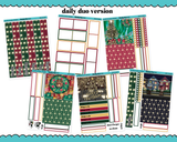 Daily Duo We Wish You a Merry Christmas Themed Weekly Planner Sticker Kit for Daily Duo Planner