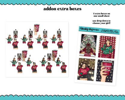 Hobonichi Cousin Weekly We Wish You a Merry Christmas Themed Planner Sticker Kit for Hobo Cousin or Similar Planners