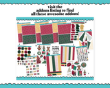 Hobonichi Cousin Weekly We Wish You a Merry Christmas Themed Planner Sticker Kit for Hobo Cousin or Similar Planners