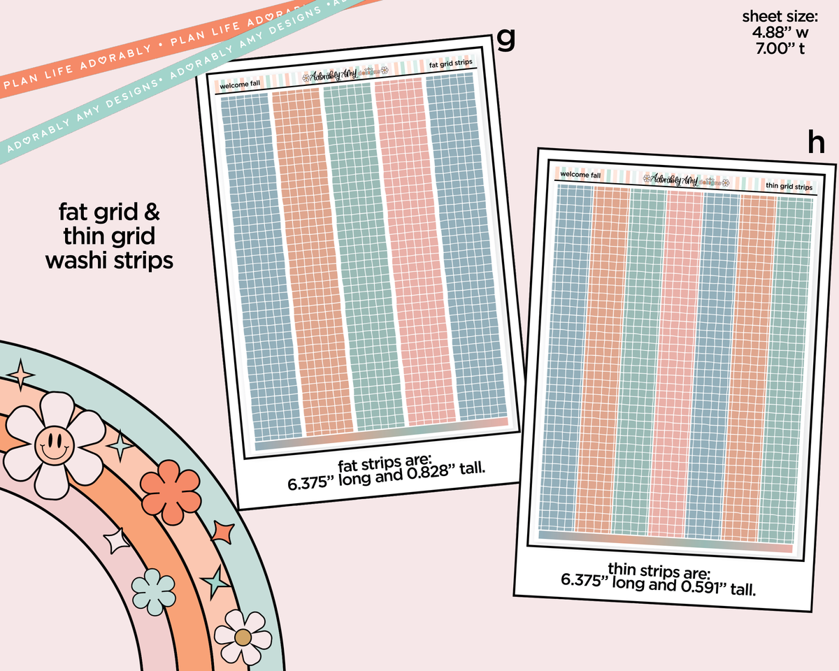 Welcome Fall Weekly Kit Addons - All Sizes - Strips, Smears and More!