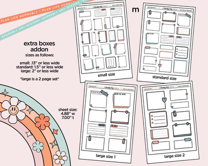 Welcome Fall Weekly Kit Addons - All Sizes - Strips, Smears and More!