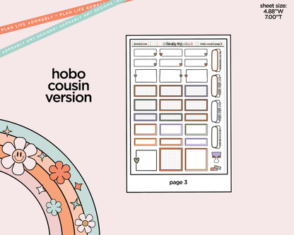 Hobonichi Cousin Weekly Wicked Cute Planner Sticker Kit for Hobo Cousin or Similar Planners