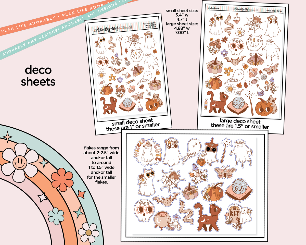 Wicked Cute Weekly Kit Deco Pages - All Sizes