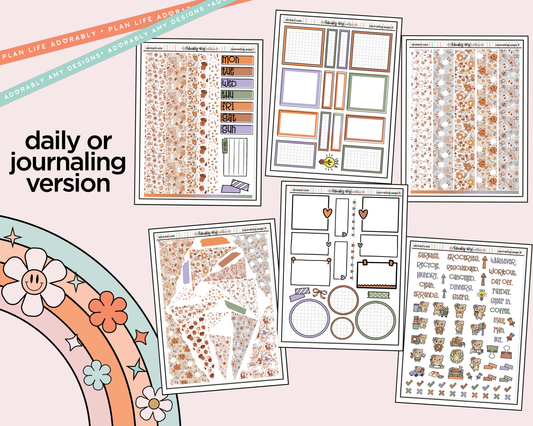 Journaling and Daily Planning Wicked Cute Planner Sticker Kit