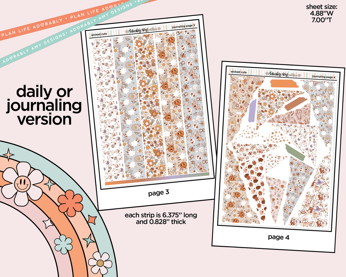 Journaling and Daily Planning Wicked Cute Planner Sticker Kit