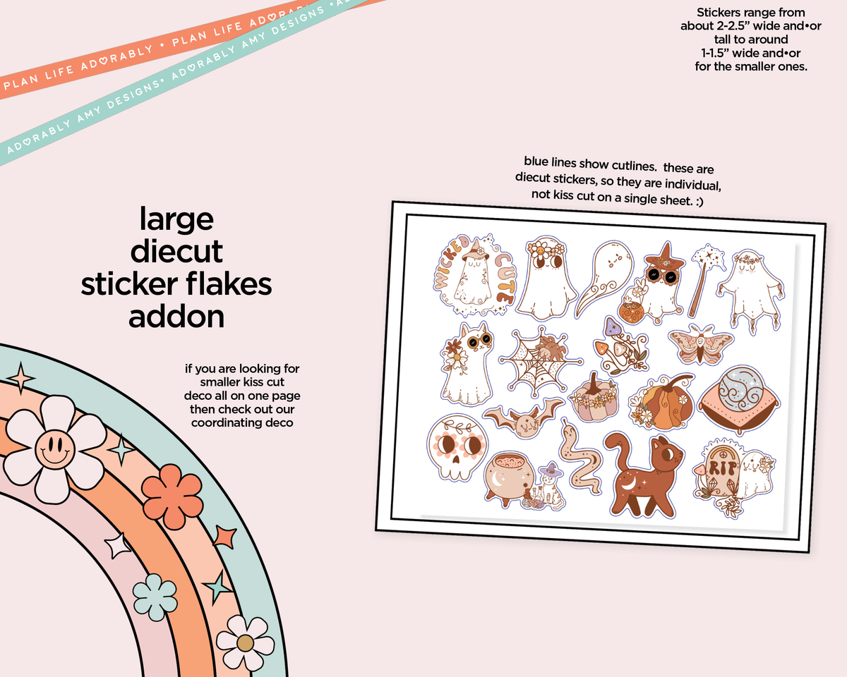 Journaling and Daily Planning Wicked Cute Planner Sticker Kit