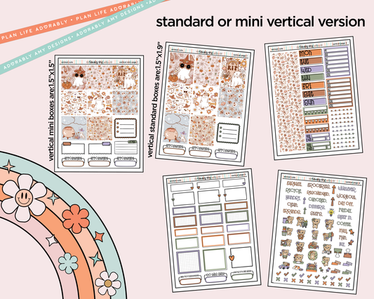 Vertical Wicked Cute Collection Kit for Vertical Standard Size Planners or Insert