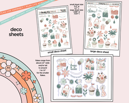 Make a Wish! Birthday Themed Weekly Kit Deco Pages - All Sizes - Adorably Amy Designs