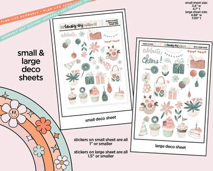 Make a Wish! Birthday Themed Weekly Kit Deco Pages - All Sizes - Adorably Amy Designs