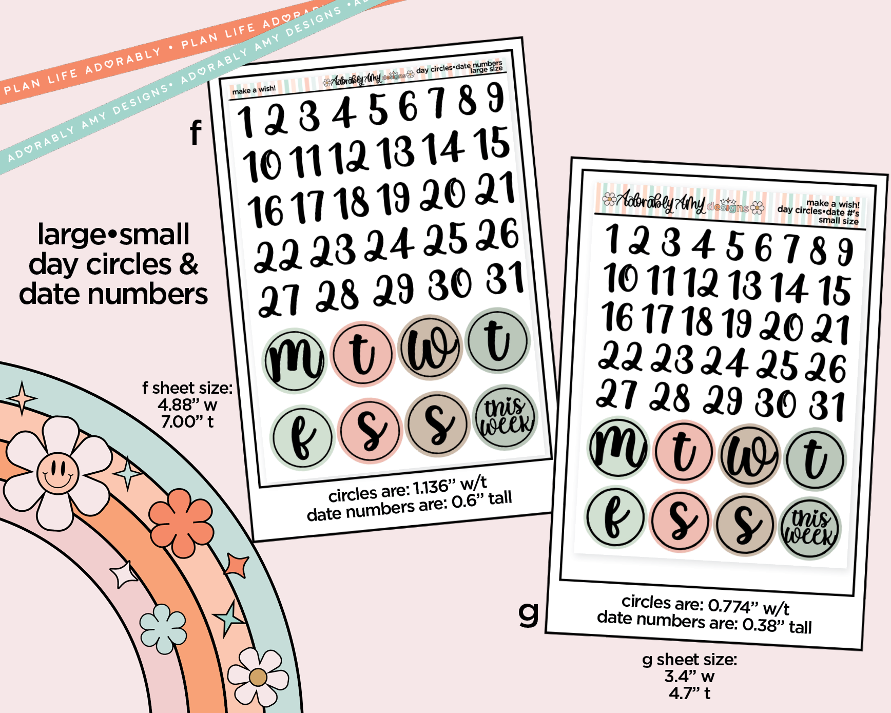 Make a Wish! Birthday Themed Weekly Kit Addons - All Sizes - Strips, Smears and More! - Adorably Amy Designs