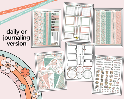 Journaling and Daily Planning Make a Wish! Birthday Themed Planner Sticker Kit
