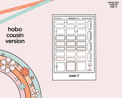 Hobonichi Cousin Weekly Bunny Kisses Easter Themed Planner Sticker Kit for Hobo Cousin or Similar Planners - Adorably Amy Designs