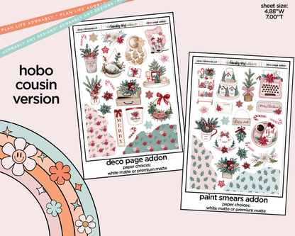 Hobonichi Cousin Weekly Cozy Christmas Planner Sticker Kit for Hobo Cousin or Similar Planners