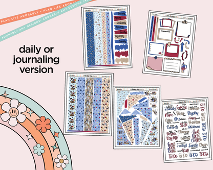 Journaling and Daily Planning Ship Ahoy! Planner Sticker Kit