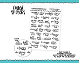 2023 Foiled Script Small Yearly Holidays Planner Stickers for Hobonichi Weeks, PP Weeks, or any tiny personal size inserts
