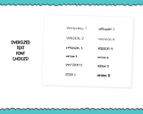 Foiled Oversized Text - Catch Up Large Text Planner Stickers
