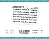 Foiled Tiny Text Series - Basketball Checklist Size Planner Stickers for any Planner or Insert