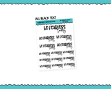 Rainbow or Black Be Fearless Today Typography Planner Stickers for any Planner or Insert