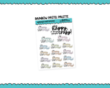 Rainbow or Black Be Happy, it Drives People Crazy! Snarky Typography Planner Stickers for any Planner or Insert