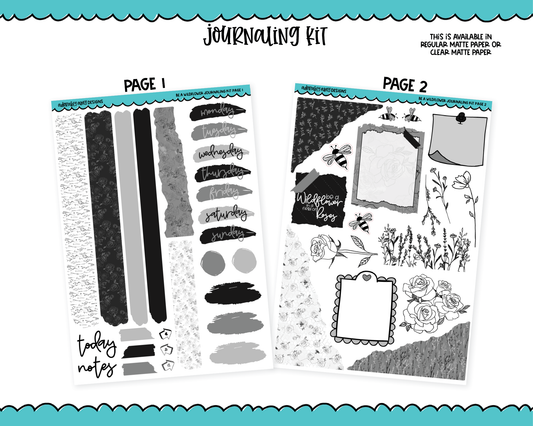 Journaling Kit - Be a Wildflower Planner Sticker Kit