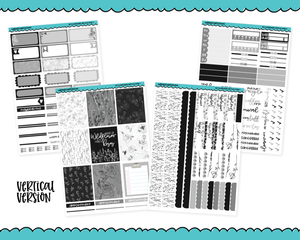 Vertical Be A Wildflower Planner Sticker Kit for Vertical Standard Size Planners or Inserts