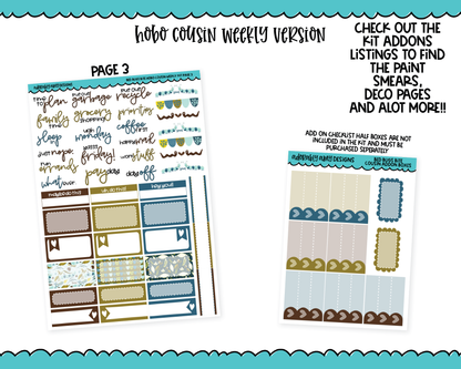 Hobonichi Cousin Weekly Bed Bugs Bite Themed Planner Sticker Kit for Hobo Cousin or Similar Planners