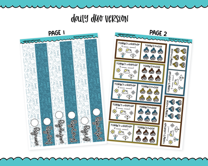 Daily Duo Bed Bugs Bite Themed Weekly Planner Sticker Kit for Daily Duo Planner