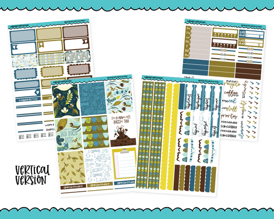 Vertical Bed Bugs Bite Themed Planner Sticker Kit for Vertical Standard Size Planners or Inserts
