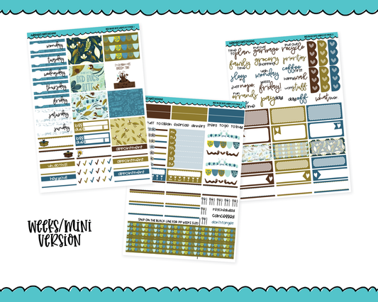 Mini B6/Weeks Bed Bugs Bite Themed Weekly Planner Sticker Kit sized for ANY Vertical Insert