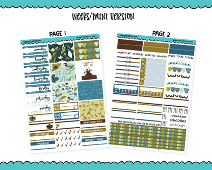Mini B6/Weeks Bed Bugs Bite Themed Weekly Planner Sticker Kit sized for ANY Vertical Insert