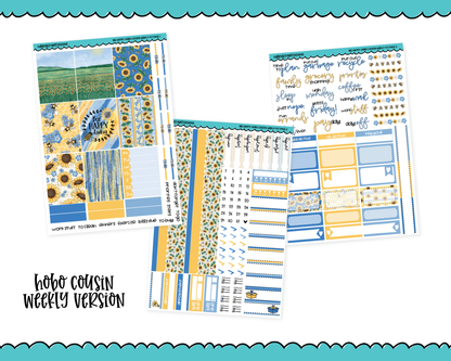 Hobonichi Cousin Weekly Bee Happy Themed Planner Sticker Kit for Hobo Cousin or Similar Planners