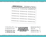 Foiled Tiny Text Series - Bitches Be Cray Checklist Size Planner Stickers for any Planner or Insert
