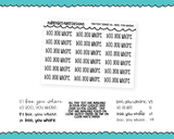 Foiled Tiny Text Series - Boo You Whore Checklist Size Planner Stickers for any Planner or Insert
