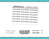 Foiled Tiny Text Series - Book Report Checklist Size Planner Stickers for any Planner or Insert