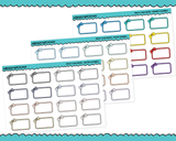 Rainbow Bows V1 Half Box Planner Stickers for any Planner or Insert