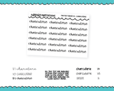 Foiled Tiny Text Series - Charcuterie Checklist Size Planner Stickers for any Planner or Insert