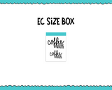 Hand Lettered Coffee Before Talkie Snarky Planner Stickers for any Planner or Insert - Adorably Amy Designs